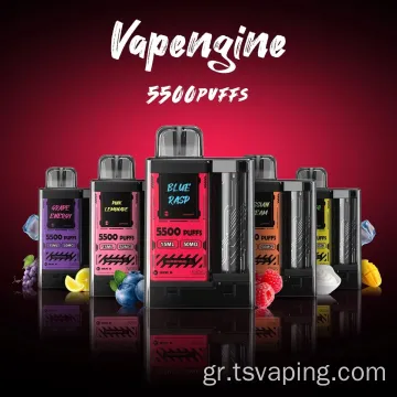 Χονδρικό χυμό Vape 5500 Puffs Μεγάλη χωρητικότητα Ecig